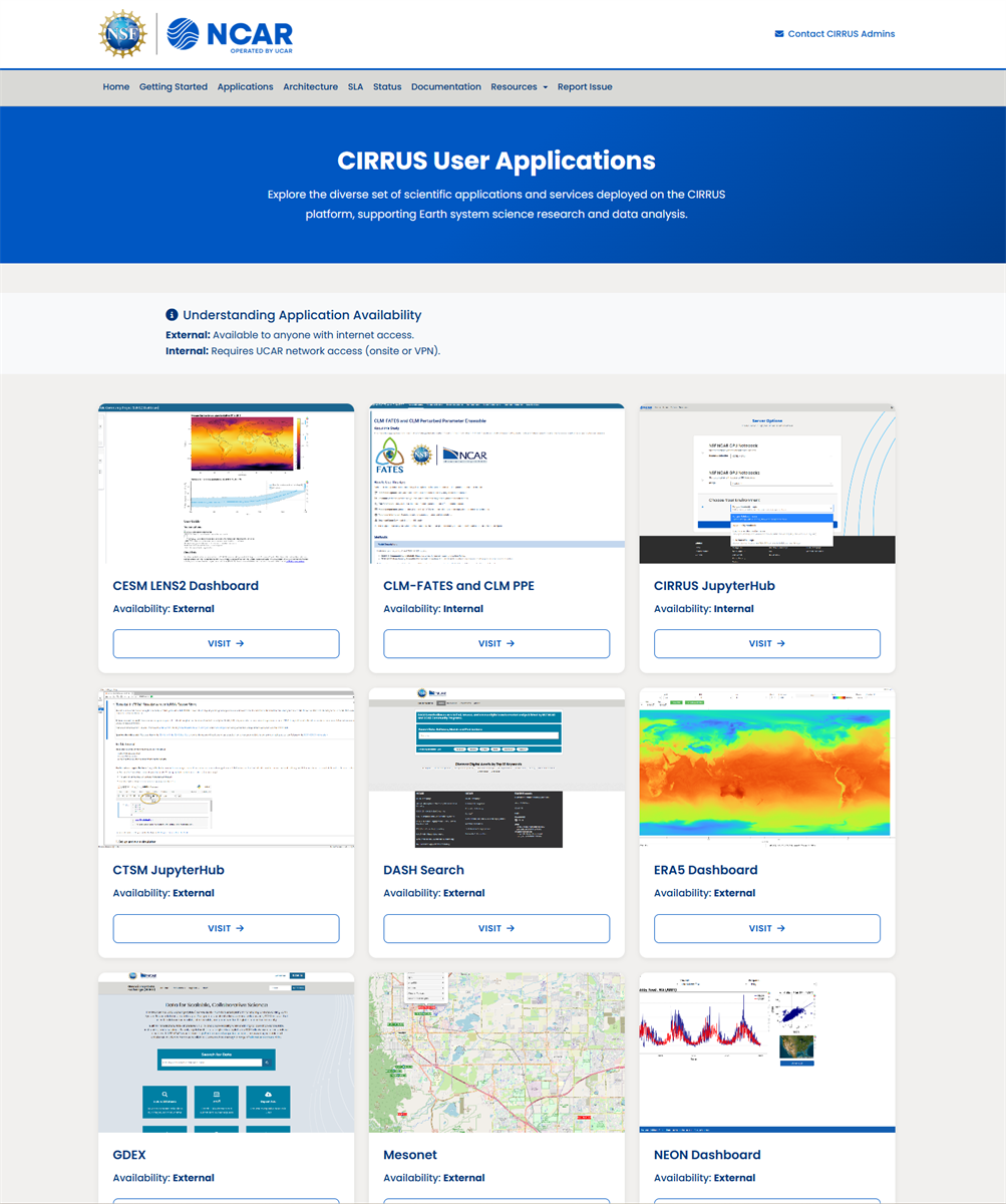 See the CIRRUS User Applications Page for community examples of ESS projects hosted on CIRRUS.
